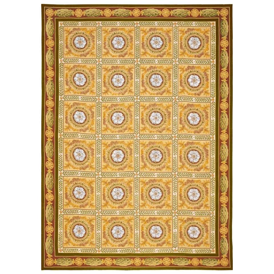 Oversize European Style Wool Area Rug 12' x 17'5 at 1stDibs