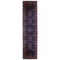 One-of-a-Kind Antique Traditional Handwoven Wool Runner Area Rug