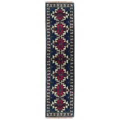 One of a Kind Antique Traditional Handwoven Wool Runner Area Rug