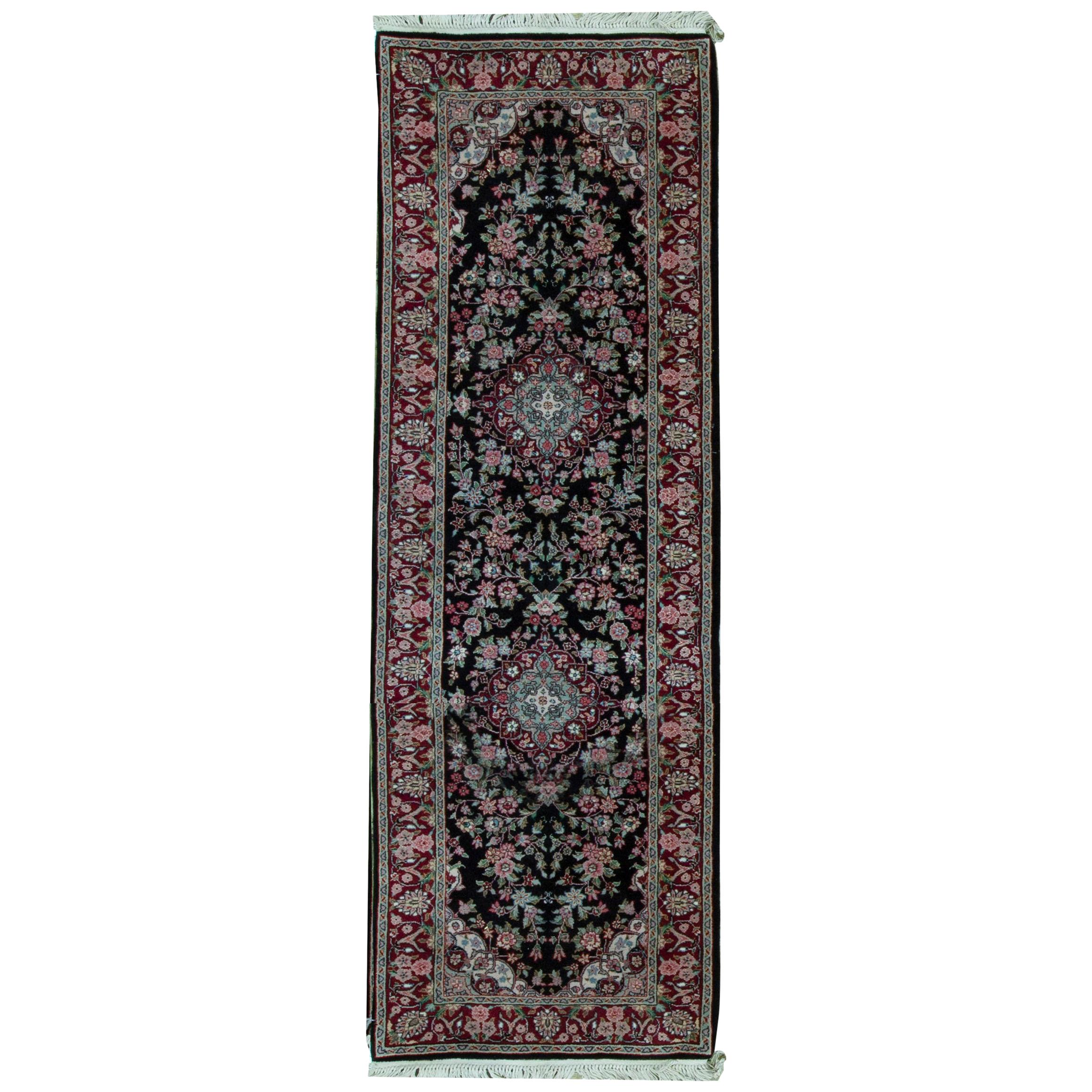 Traditional Handwoven Wool Runner Area Rug  2'6 x 8' For Sale