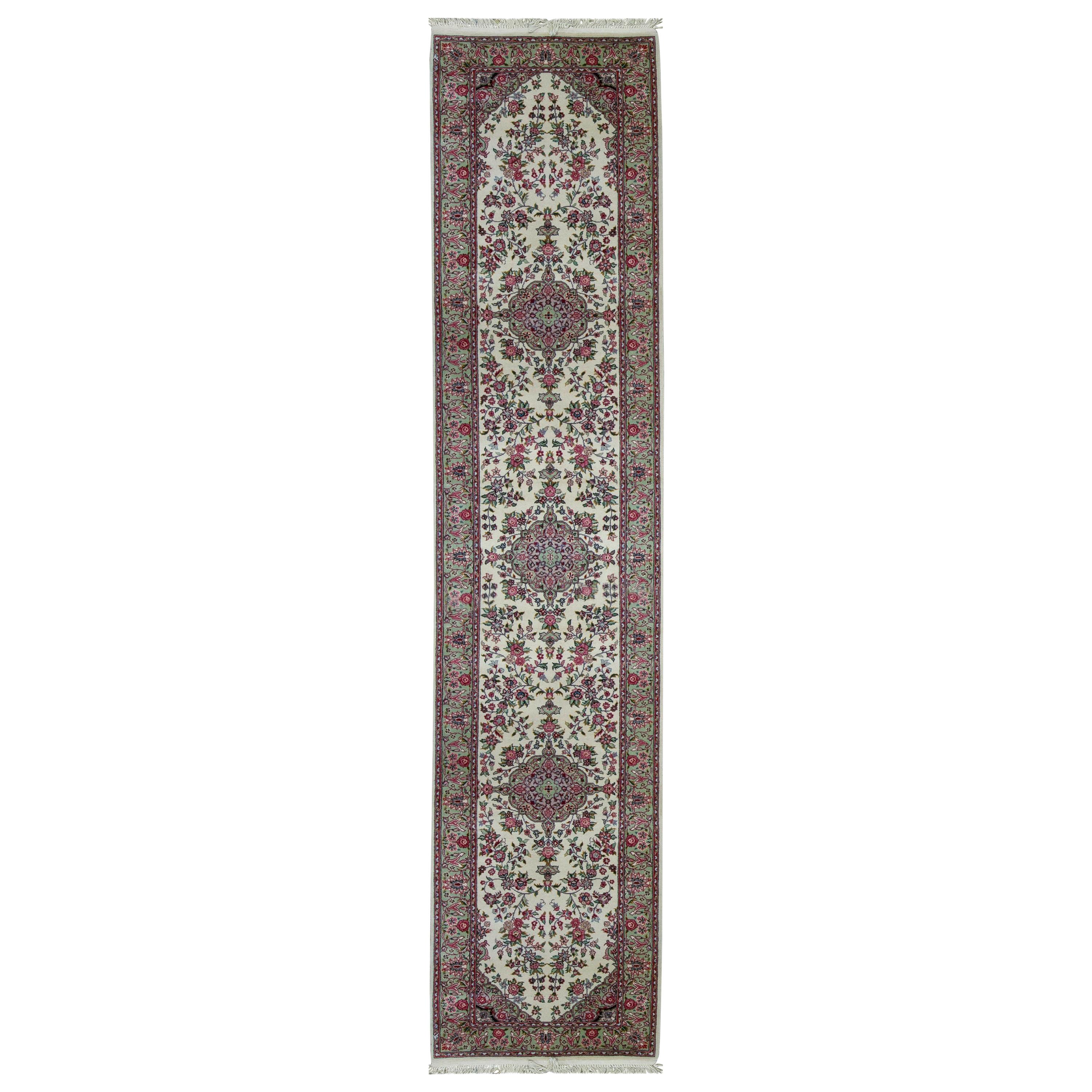 Traditional Handwoven Wool Runner Area Rug  2'6 x 12' For Sale