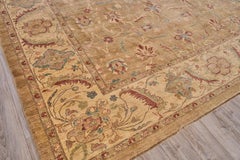 ONE-OF-A-KIND Antique Weave Agra Hand Knotsted Camel Rug - 12'x18' (tapis camel tissé à la main)