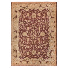 ONE-OF-A-KIND Antique Weave Collection Hand Knotted Brown Rug - 10'6"x14'6"