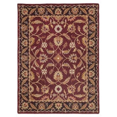 ONE-OF-A-KIND Antique Weave Hand Knotted Brown Rug - 9'x12'