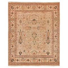 ONE-OF-A-KIND Antique Weave Ziegler Hand Knotted Beige Teppich - 11'10 "x14'3"