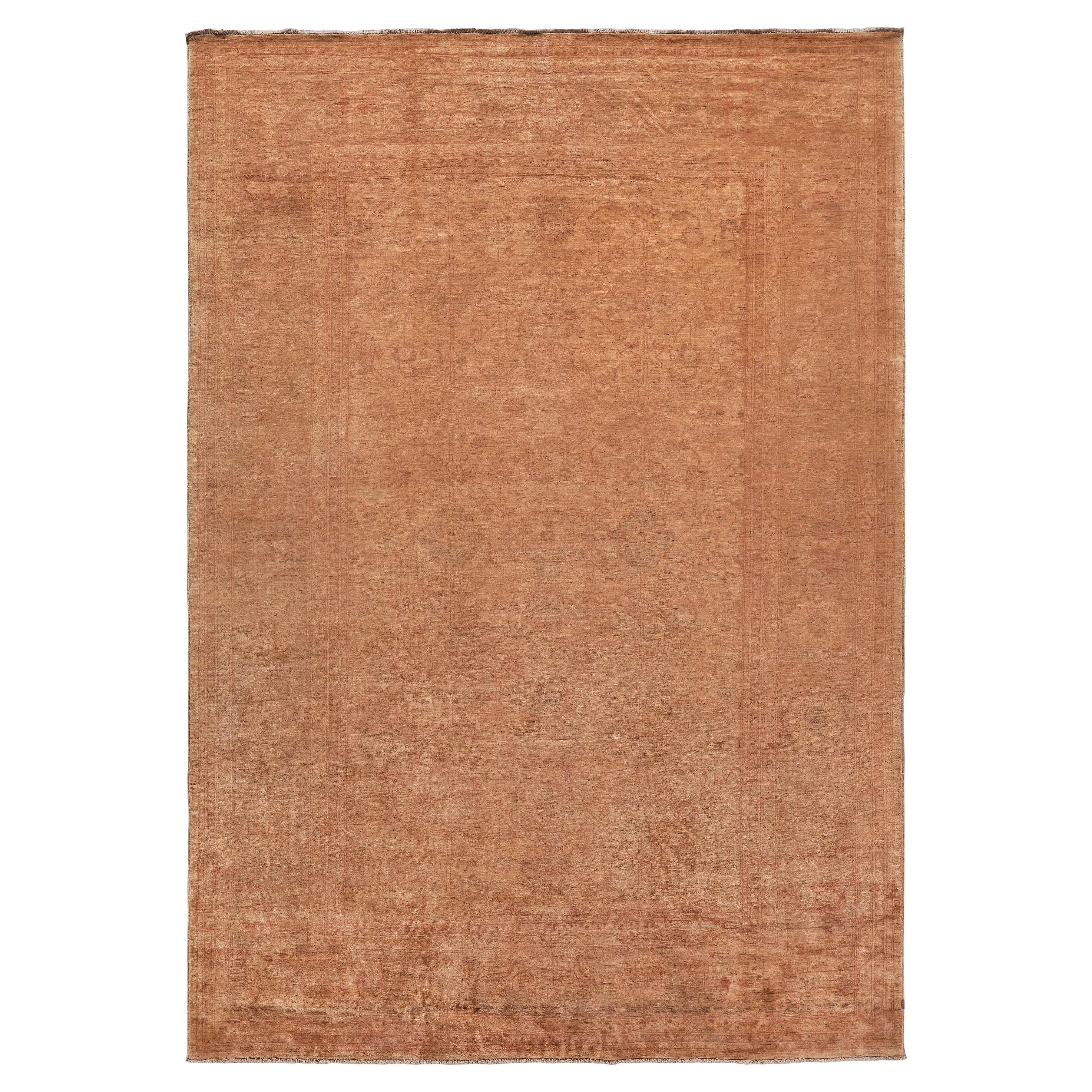 ONE-OF-A-KIND Antique Weave Ziegler Hand Knotted Beige Rug - 11'9"x17'