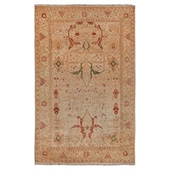 ONE-OF-A-KIND Antique Weave Ziegler Hand Knotted Gold Rug - 11'8"x18'4"