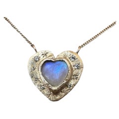 One of a Kind Aphrodite’s Moonstone Heart in 14K Rose Gold