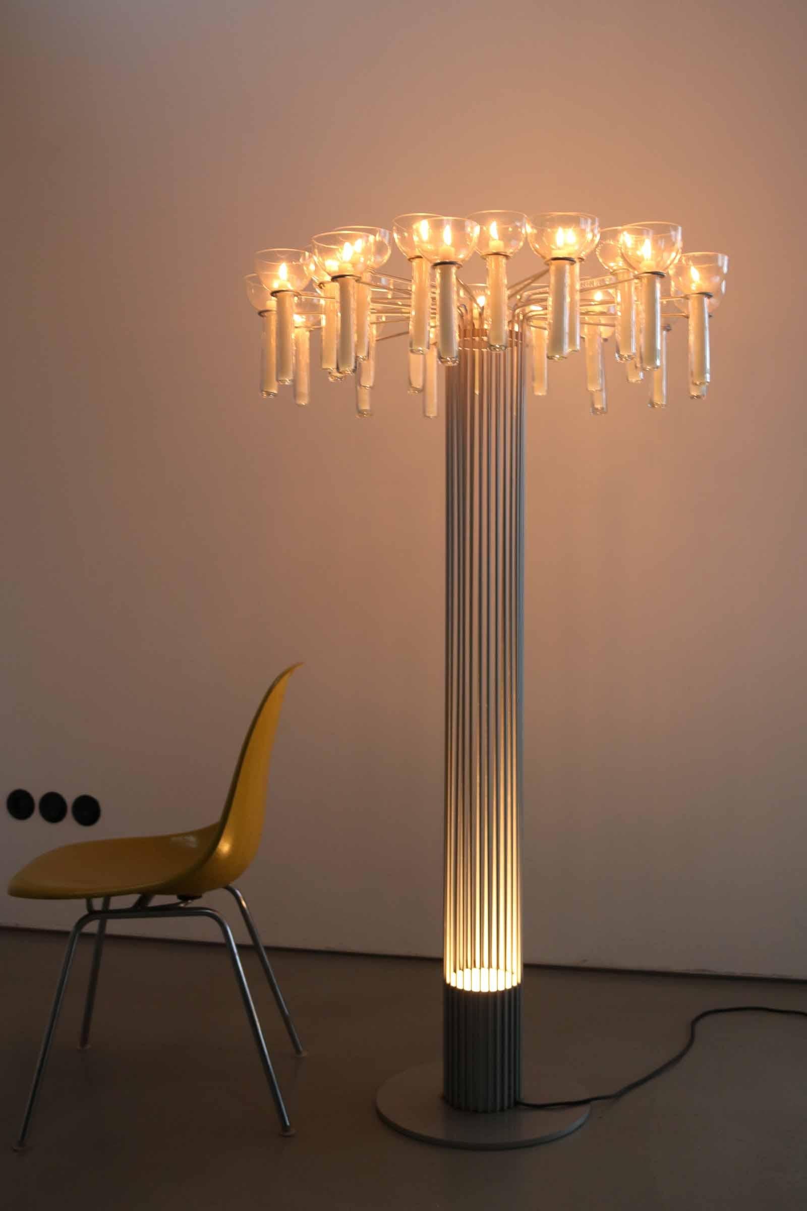 One of a Kind Architectural Candle Stand and Floor Lamp, Germany, 1970s For Sale 4