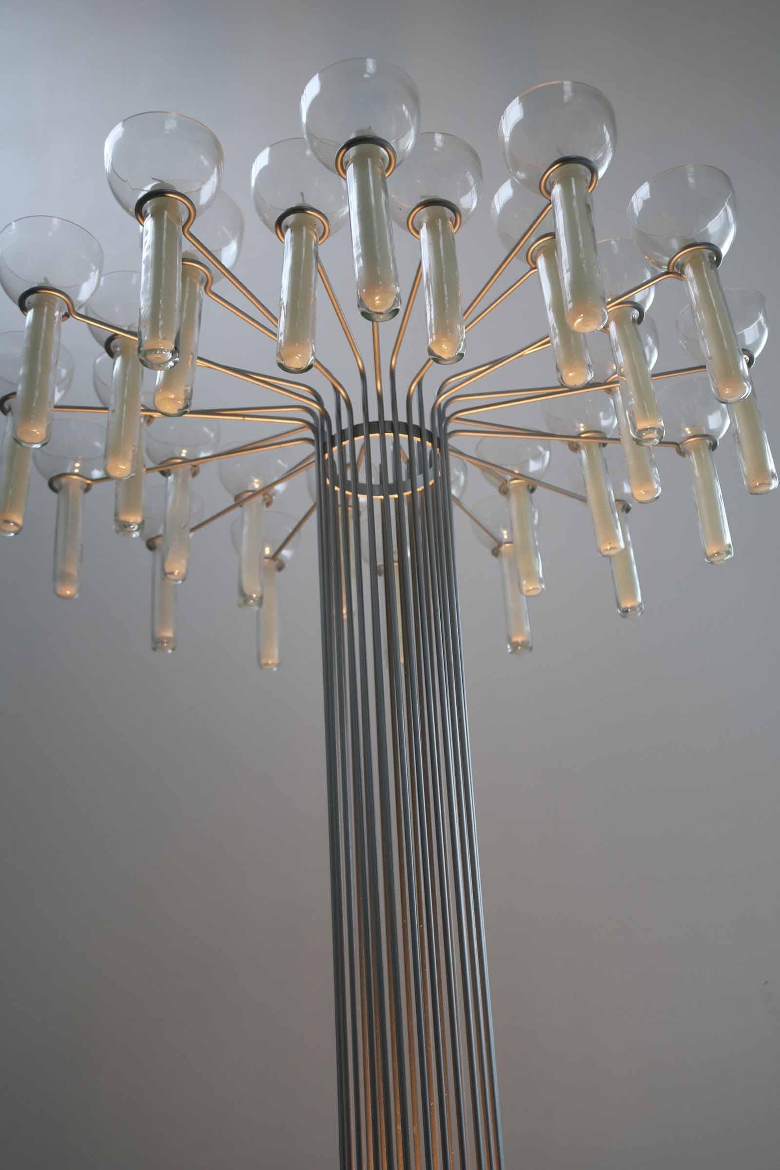 Fin du 20e siècle Support de bougie et lampadaire architectural unique en son genre, Allemagne, années 1970 en vente