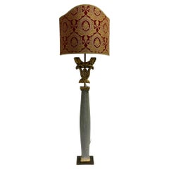 One of a Kind Architectural French Lamp with Antique Elements