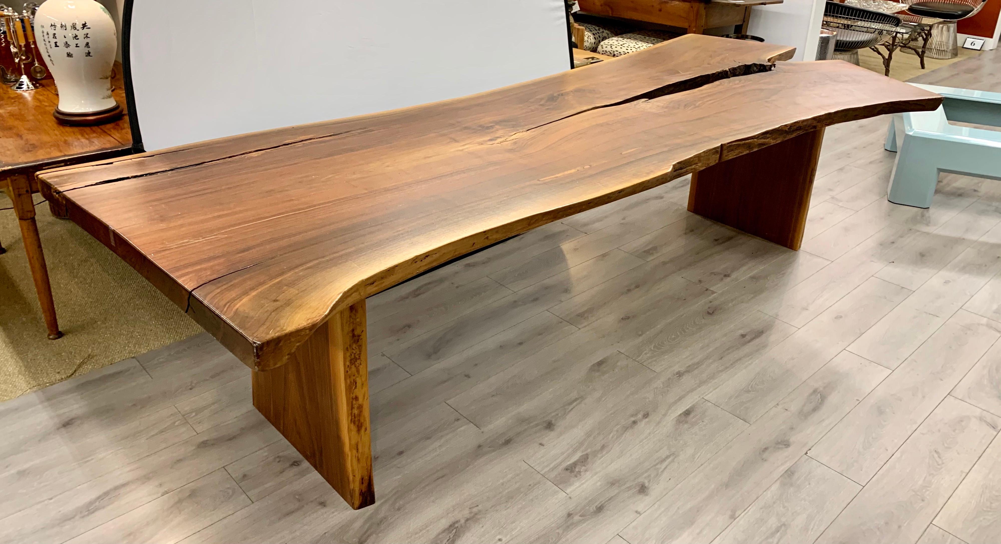 One of a Kind Architectural Live Edge Dining Table 2
