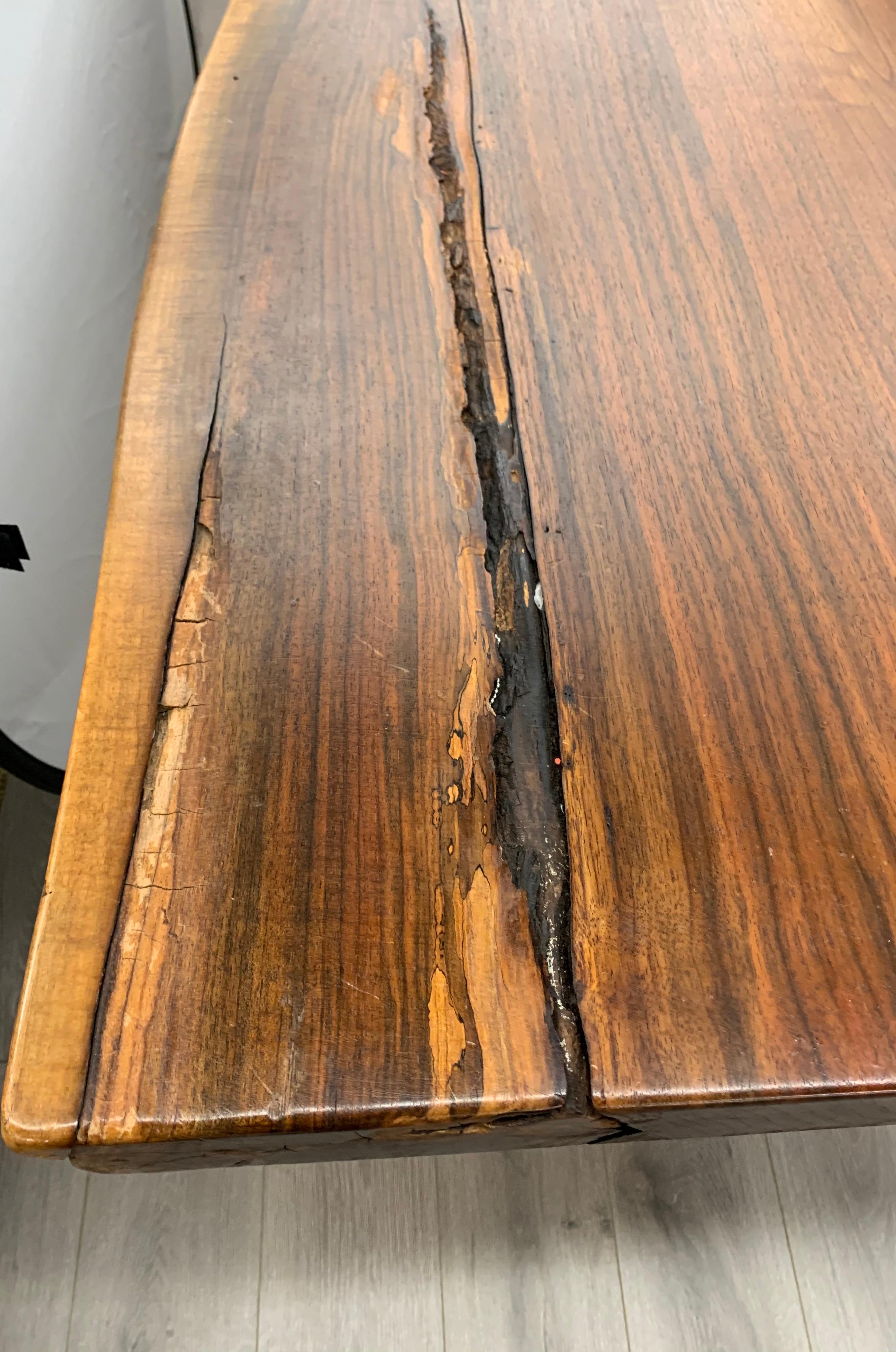 Wood One of a Kind Architectural Live Edge Dining Table