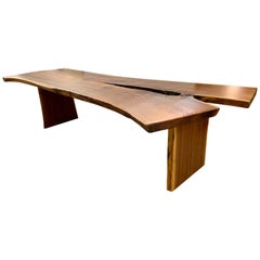 One of a Kind Architectural Live Edge Dining Table