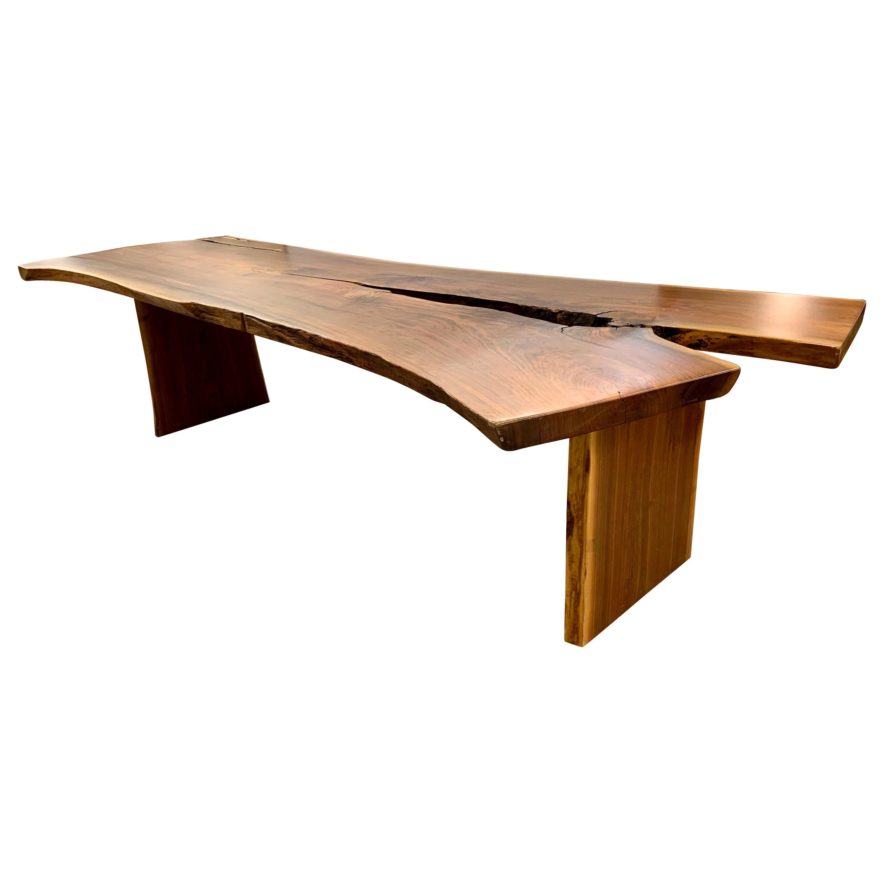 One of a Kind Architectural Live Edge Dining Table