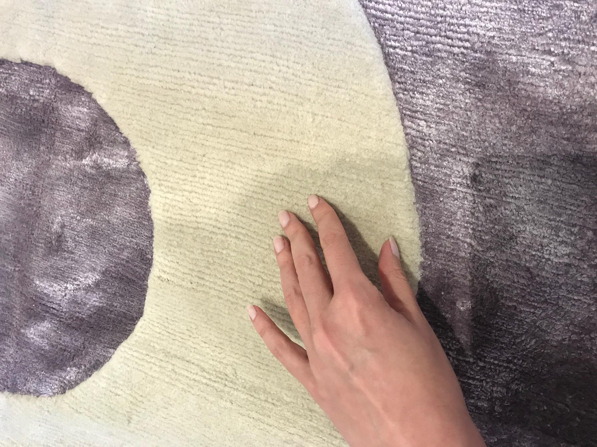 One-of-a-kind Art Deco Style Lavandula Rug by Doris Leslie Blau
Size: 13'0