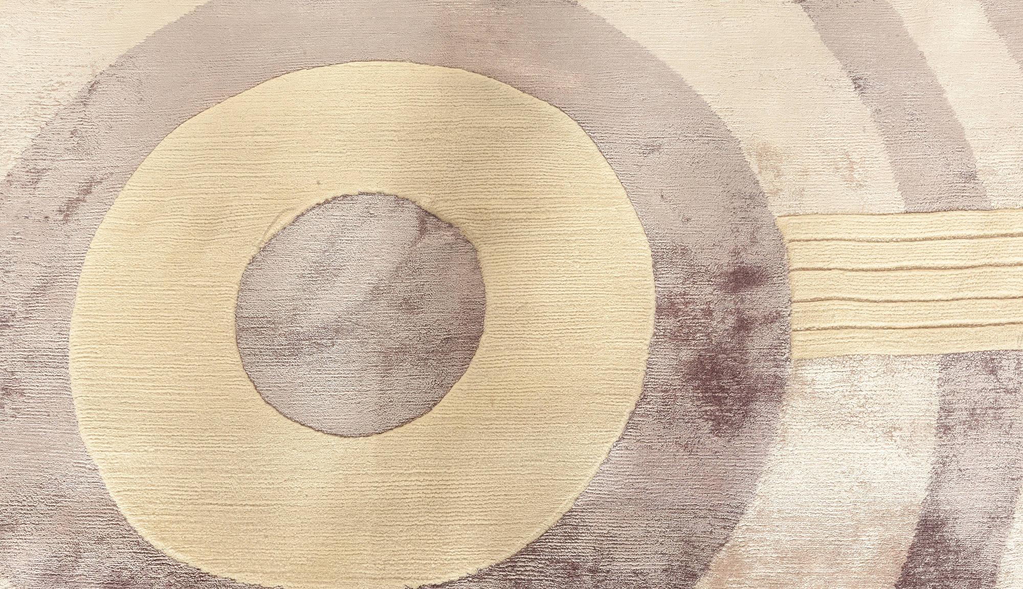 Contemporary One-of-a-kind Art Deco Style Lavandula Rug by Doris Leslie Blau For Sale