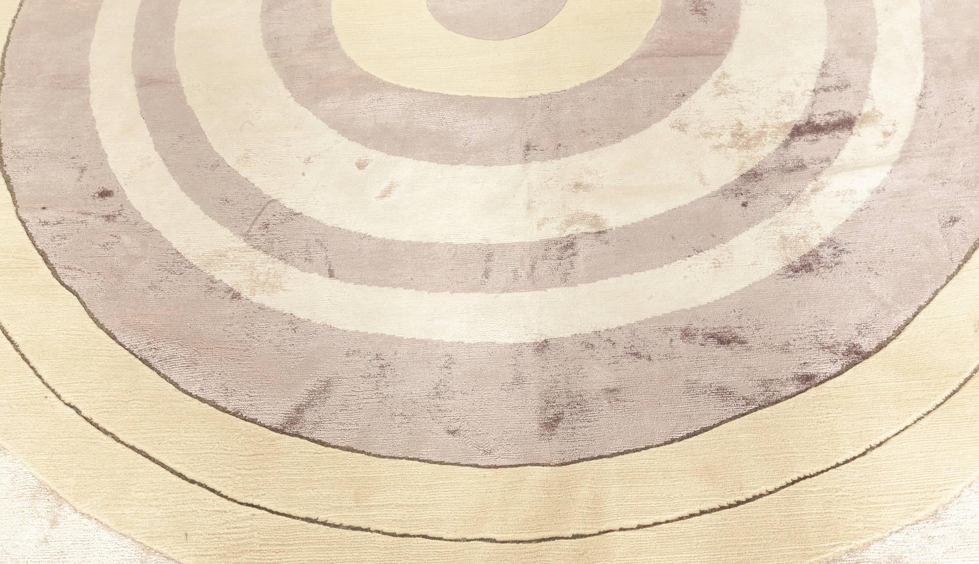 One-of-a-kind Art Deco Style Lavandula Rug by Doris Leslie Blau For Sale 1