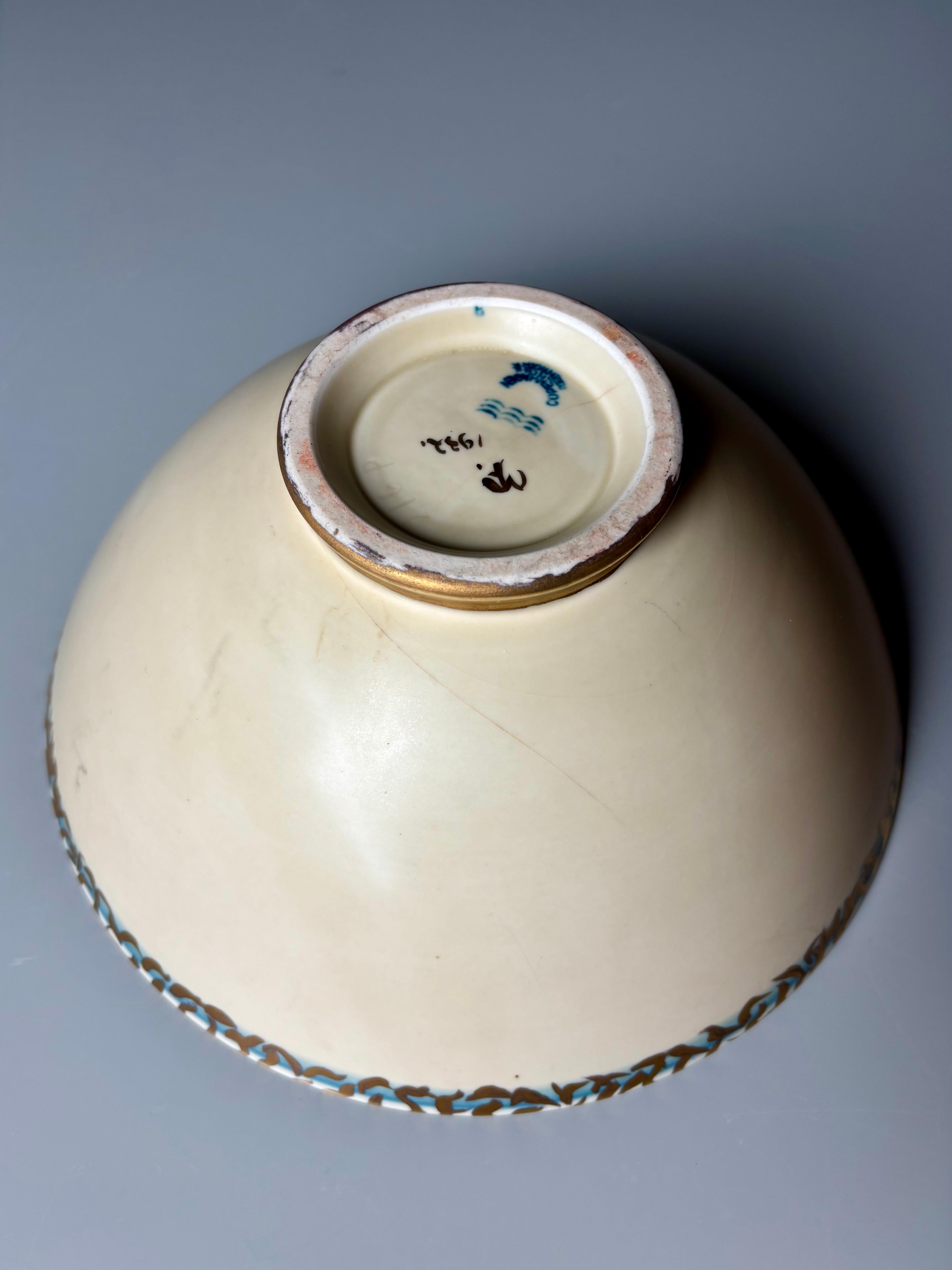 Bol Royal Copenhagen Art Nouveau unique en son genre, 1932 en vente 5