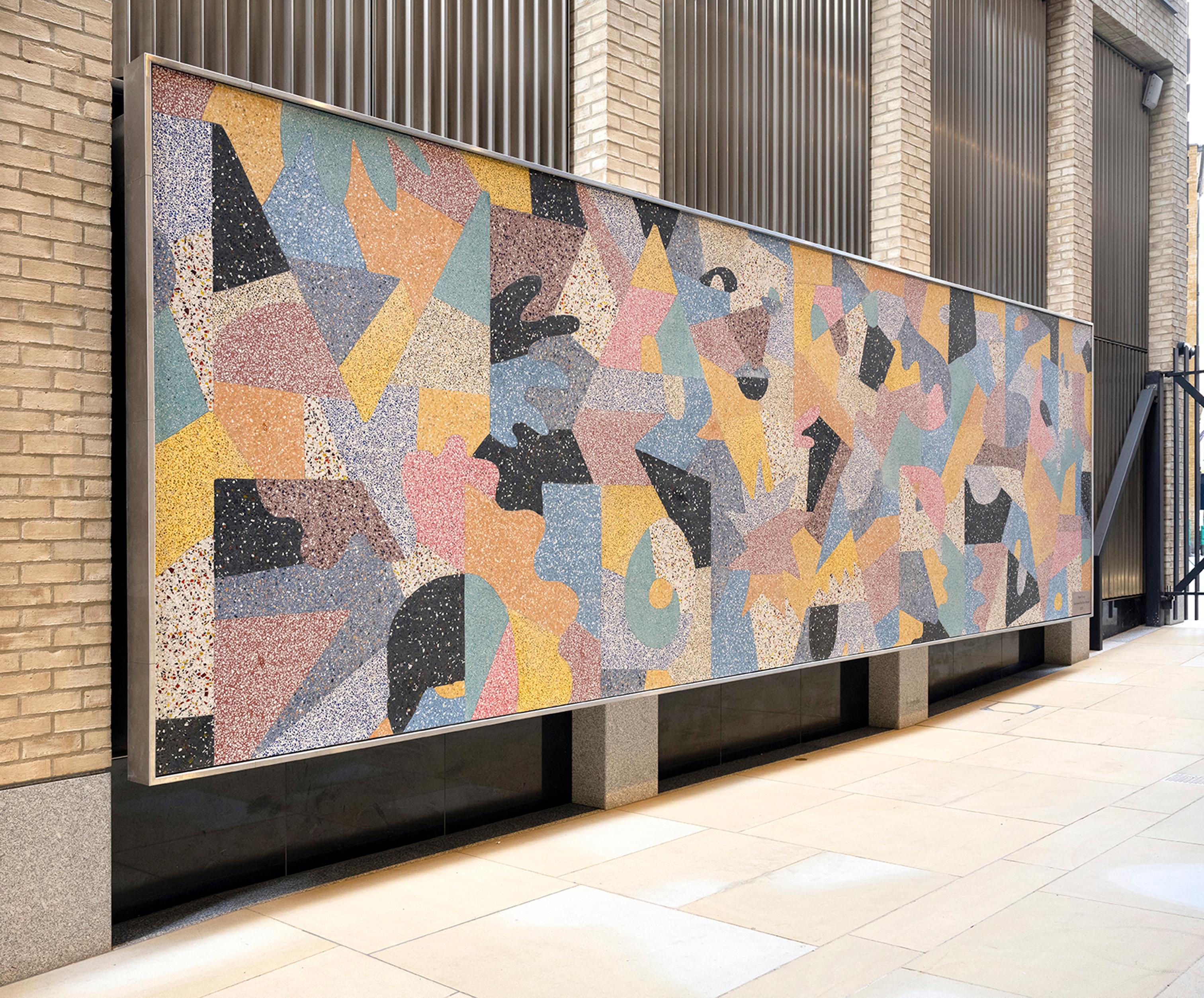 British LOOPS: One of a kind, artist-designed table in marble and granite For Sale
