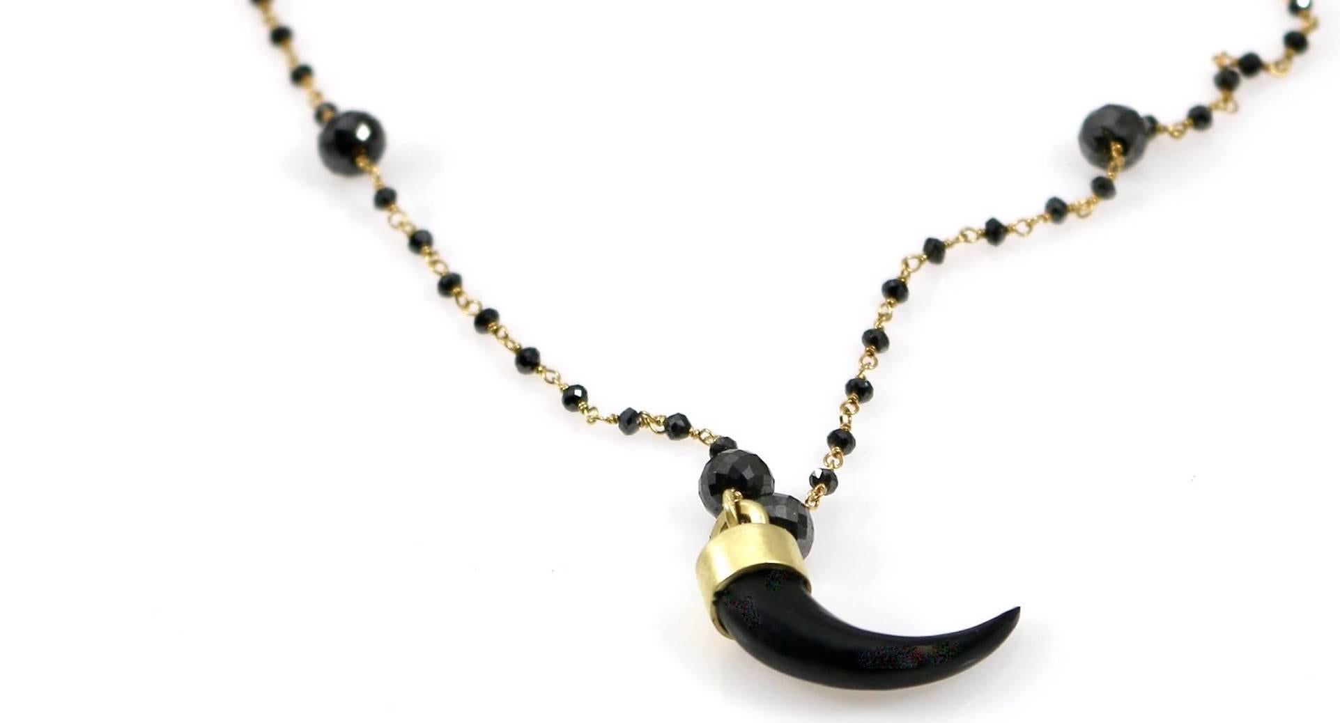 black horn necklace