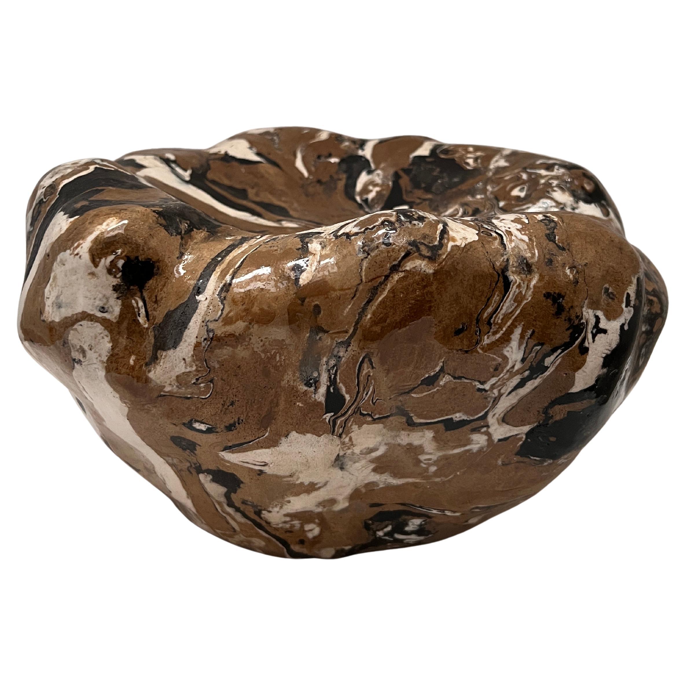 Sculpture de bol unique en son genre, réalisée à la main