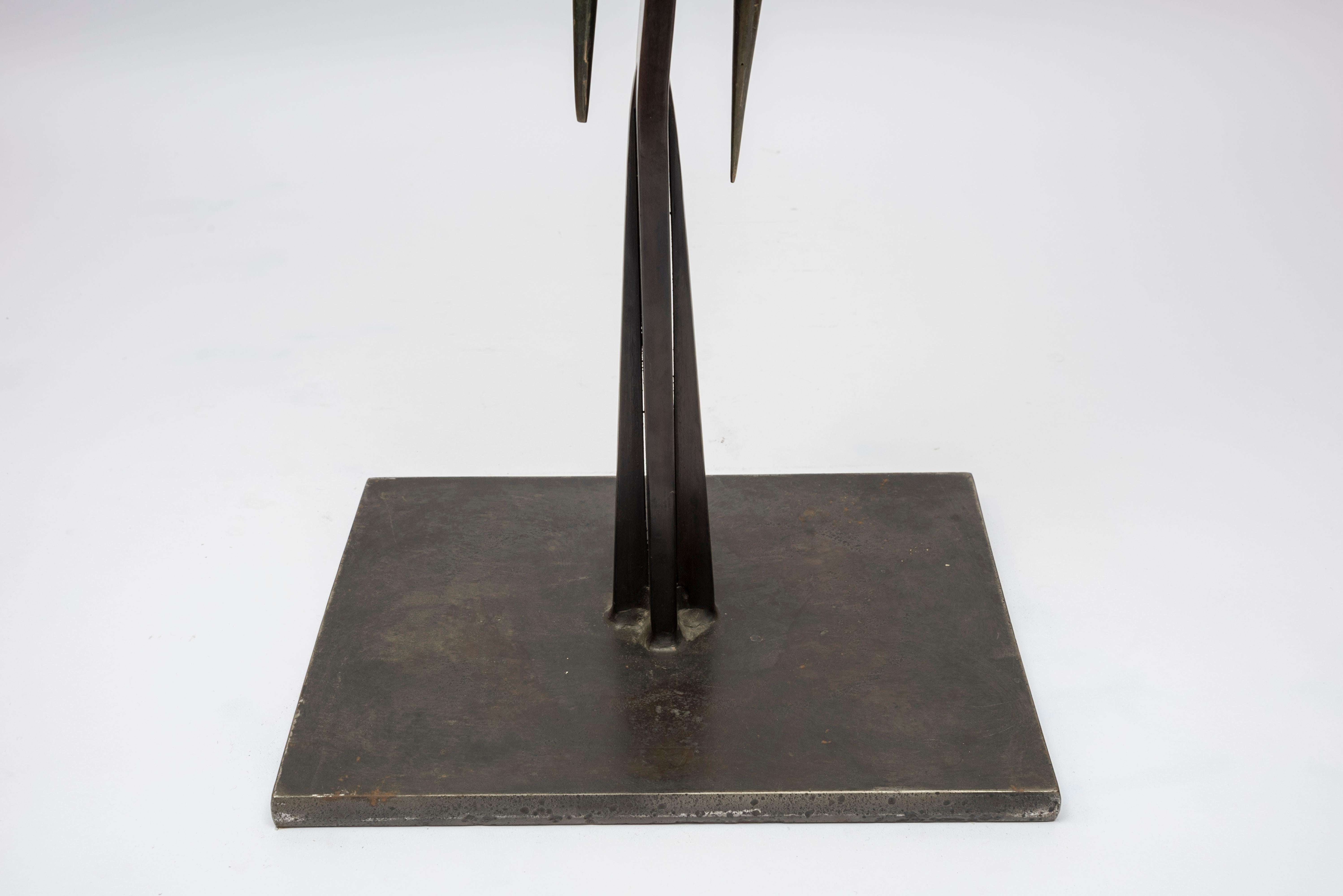 One of a Kind Bronze Sculpture by Abel Reis In Fair Condition For Sale In Bois-Colombes, FR