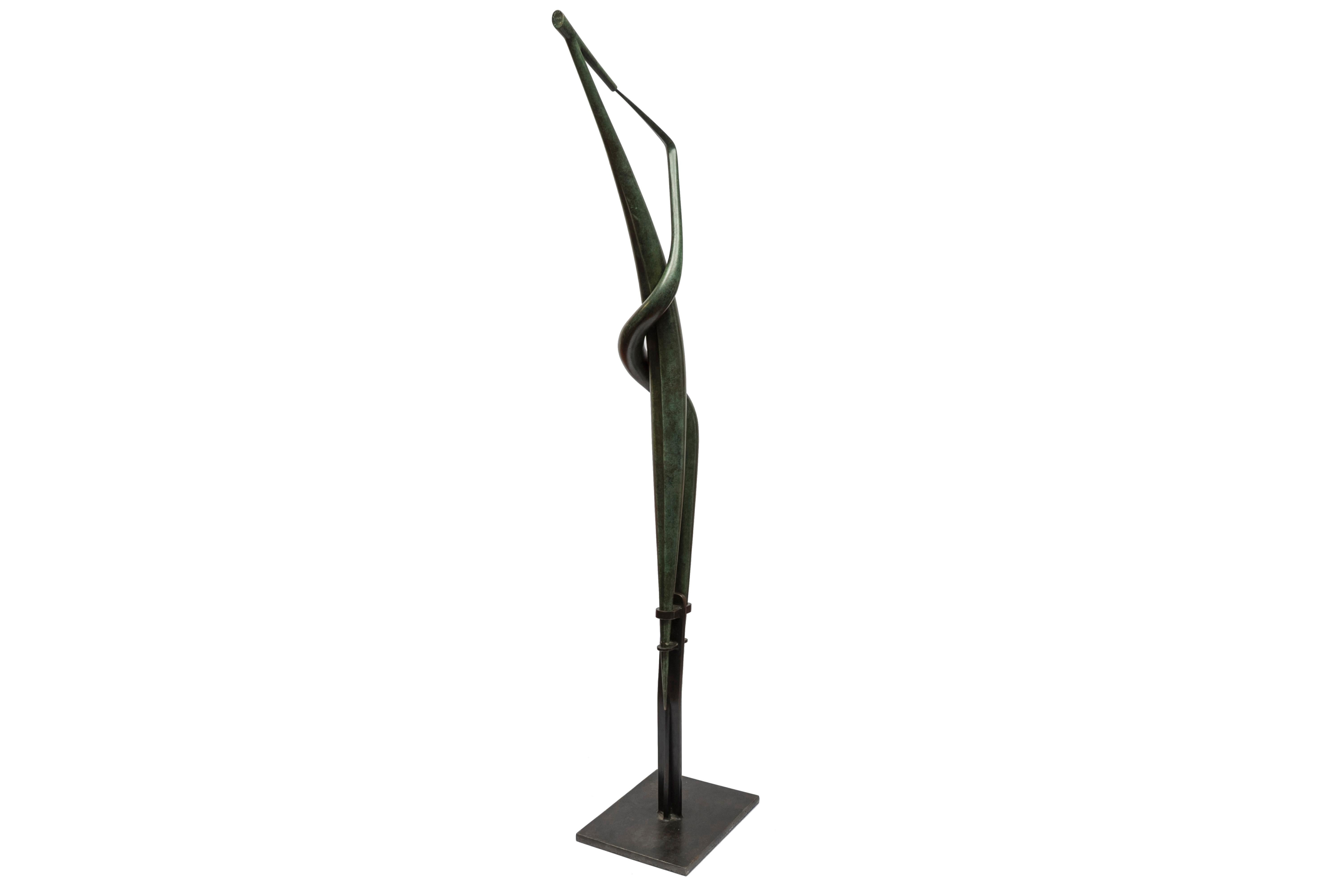 One of a Kind Bronze Sculpture by Abel Reis For Sale 1