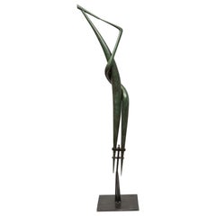One of a Kind Bronze Sculpture by Abel Reis