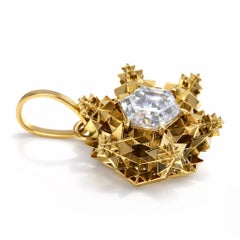 One-of-a-kind Celestial Bloom Pendant Necklace