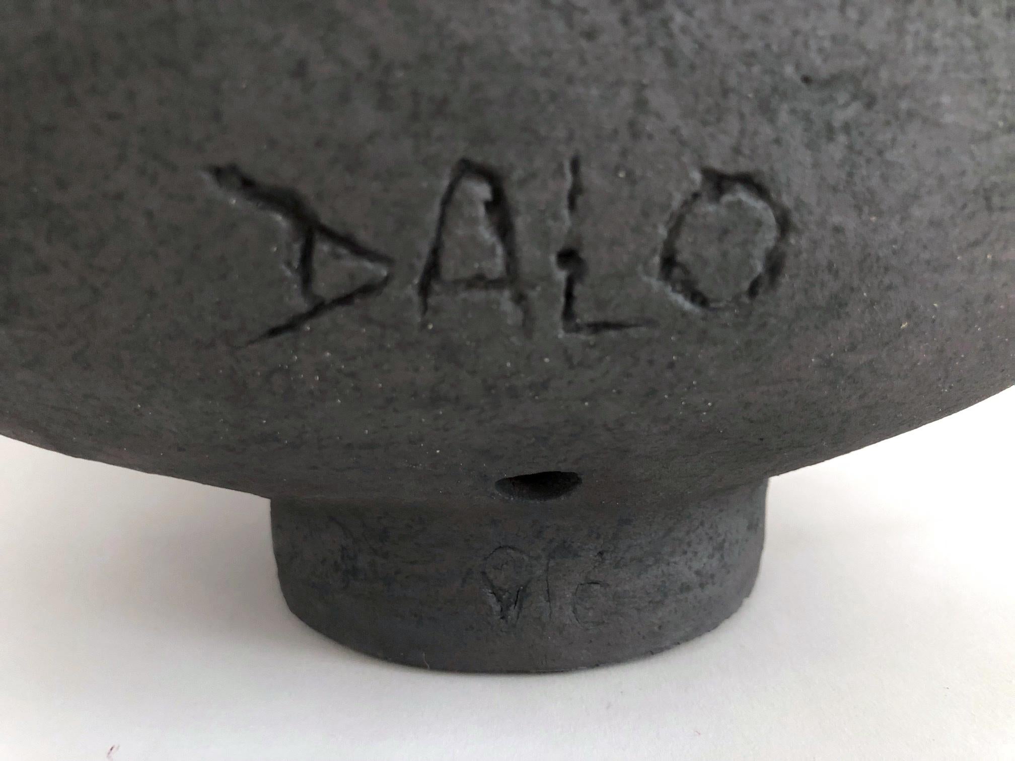 One of a Kind Ceramic Base Lamp Signed by Dalo In Excellent Condition In Paris, FR