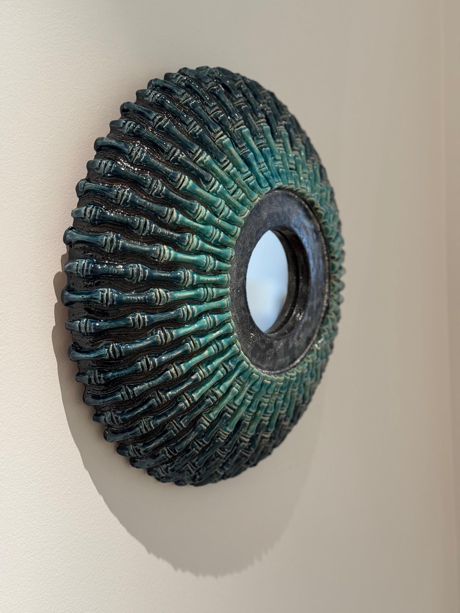 Miroir unique signé par Margareth Leveneur Excellent état - En vente à Paris, FR