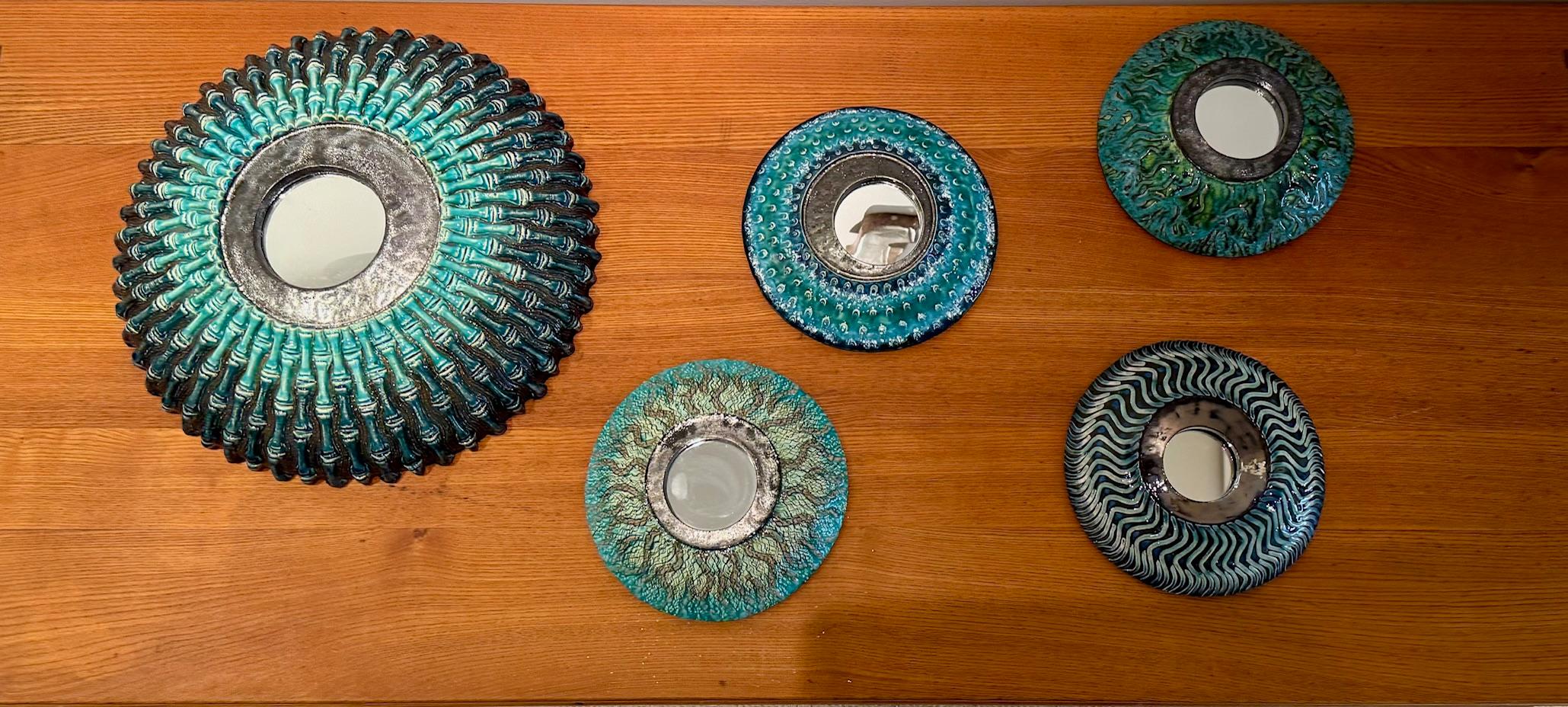 Miroir unique signé par Margareth Leveneur en vente 2
