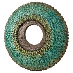 One of a Kind Ceramic Mirror Signed by Margareth Leveneur