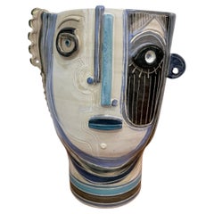 One of a Kind Ceramic Sculpture Vase Signed Dalo