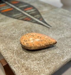 One of a kind Ceramic Shell shaped box signed by Hans Hedberg,  1960s