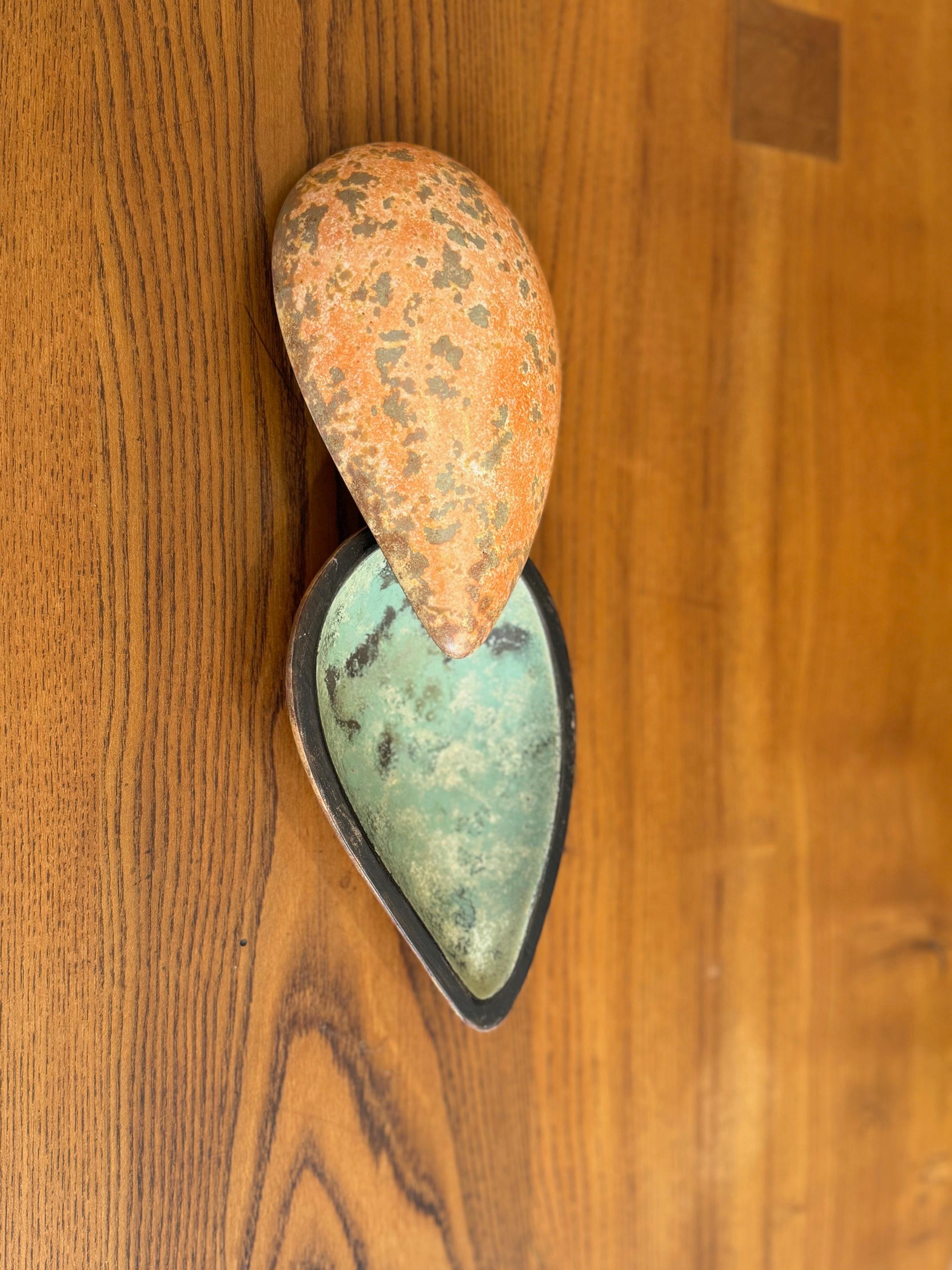 Scatola in ceramica a forma di conchiglia, unica nel suo genere, firmata da Hans Hedberg,  1960s in vendita 1