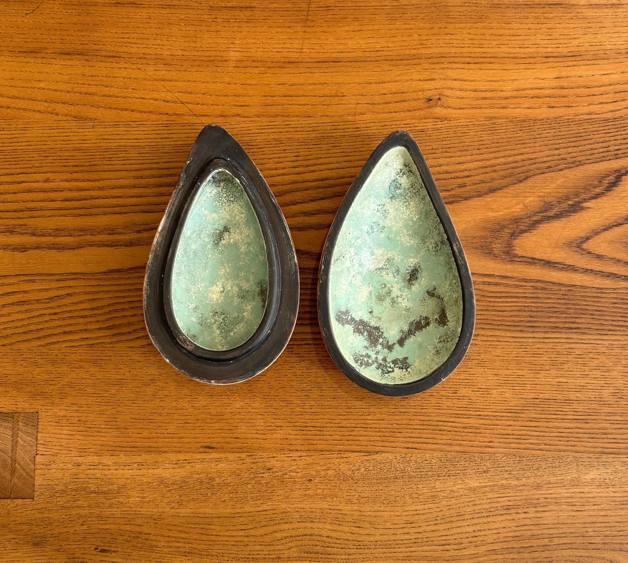 Scatola in ceramica a forma di conchiglia, unica nel suo genere, firmata da Hans Hedberg,  1960s in vendita 2