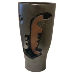 One of a Kind Ceramic Vase "Agora" Signed by French Ceramist Dalo