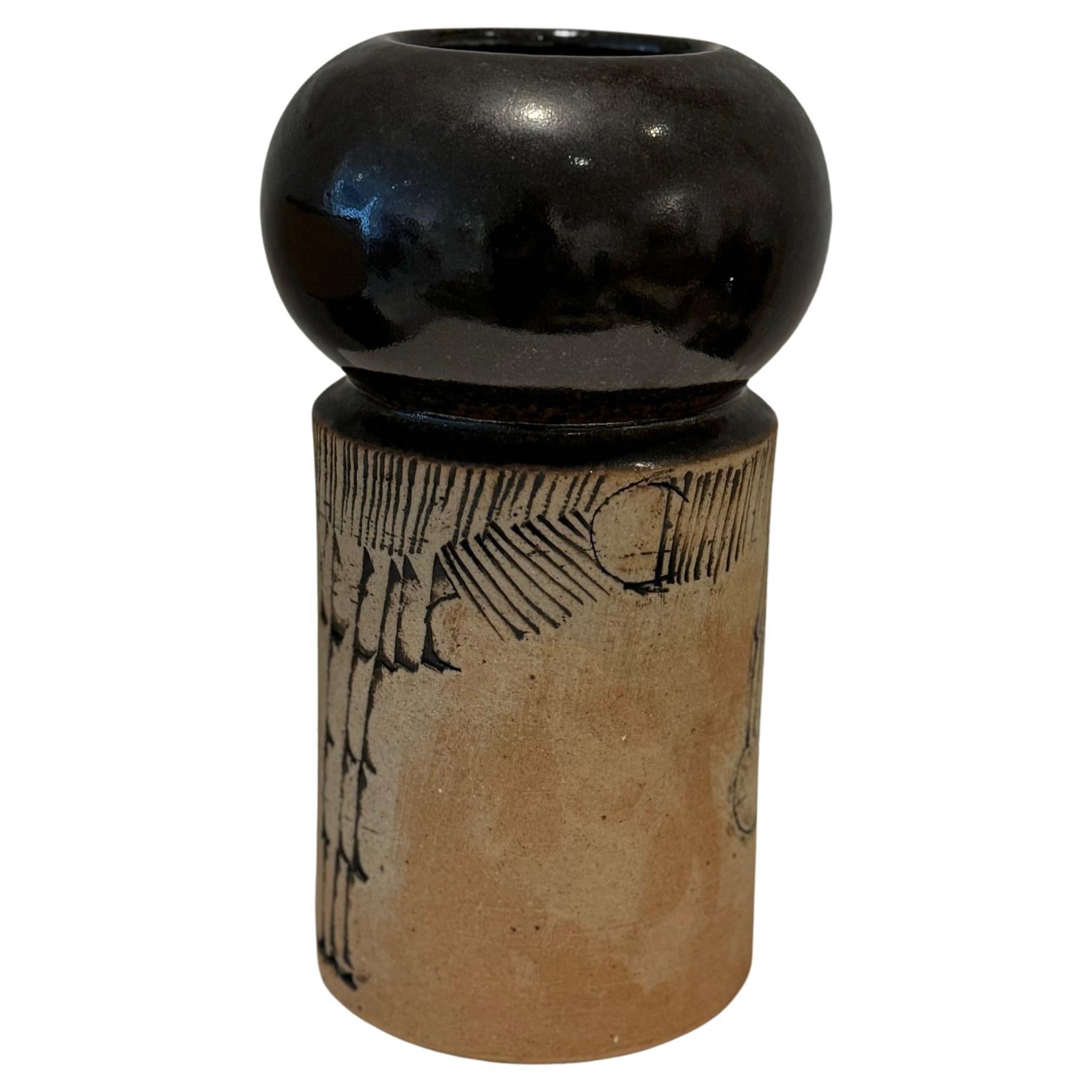 Scandinavian Midcentury Ceramic vase by Lisa Larson (1931-2024)
Signed on back Lisa L and with the gustavsberg hand mark, Sweden 1960s
One of a kind decor ,  Nice condition
Height : 26 cm Diameter 14 cm
