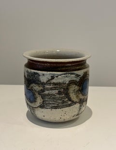 Jarrón de cerámica único de Lisa Larson , Gustavsberg Suecia, años 60