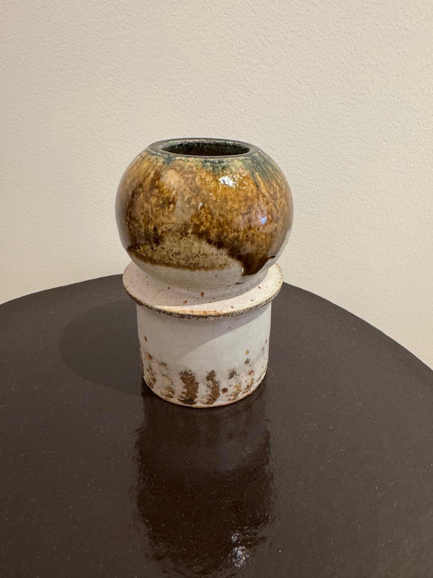 Metà XX secolo Vaso unico in ceramica di Lisa Larson , Gustavsberg Svezia, anni '60 in vendita