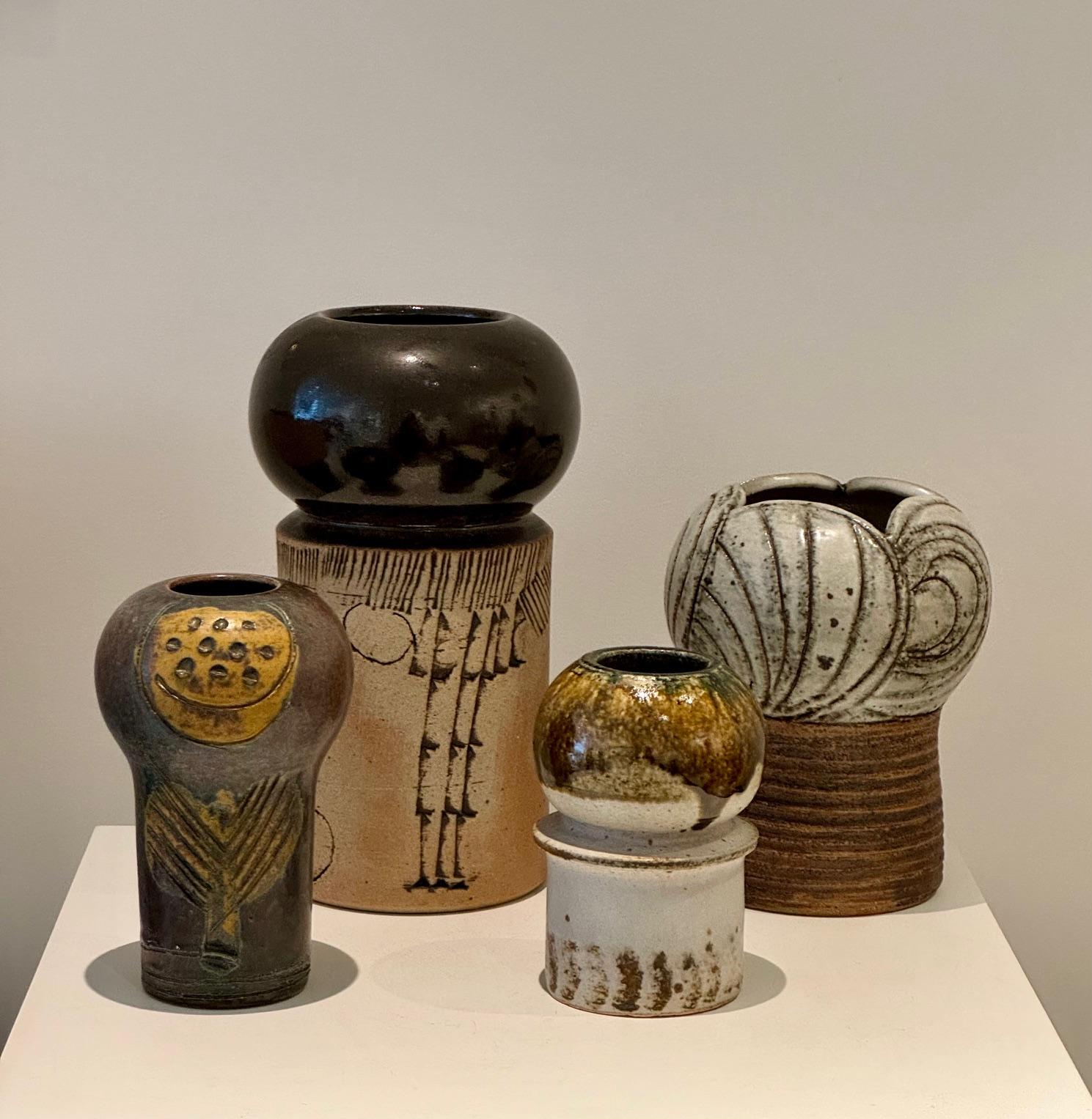 Vaso unico in ceramica di Lisa Larson , Gustavsberg Svezia, anni '60 in vendita 3