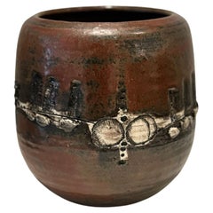 Vaso unico in ceramica di Lisa Larson , Gustavsberg Svezia, anni '60