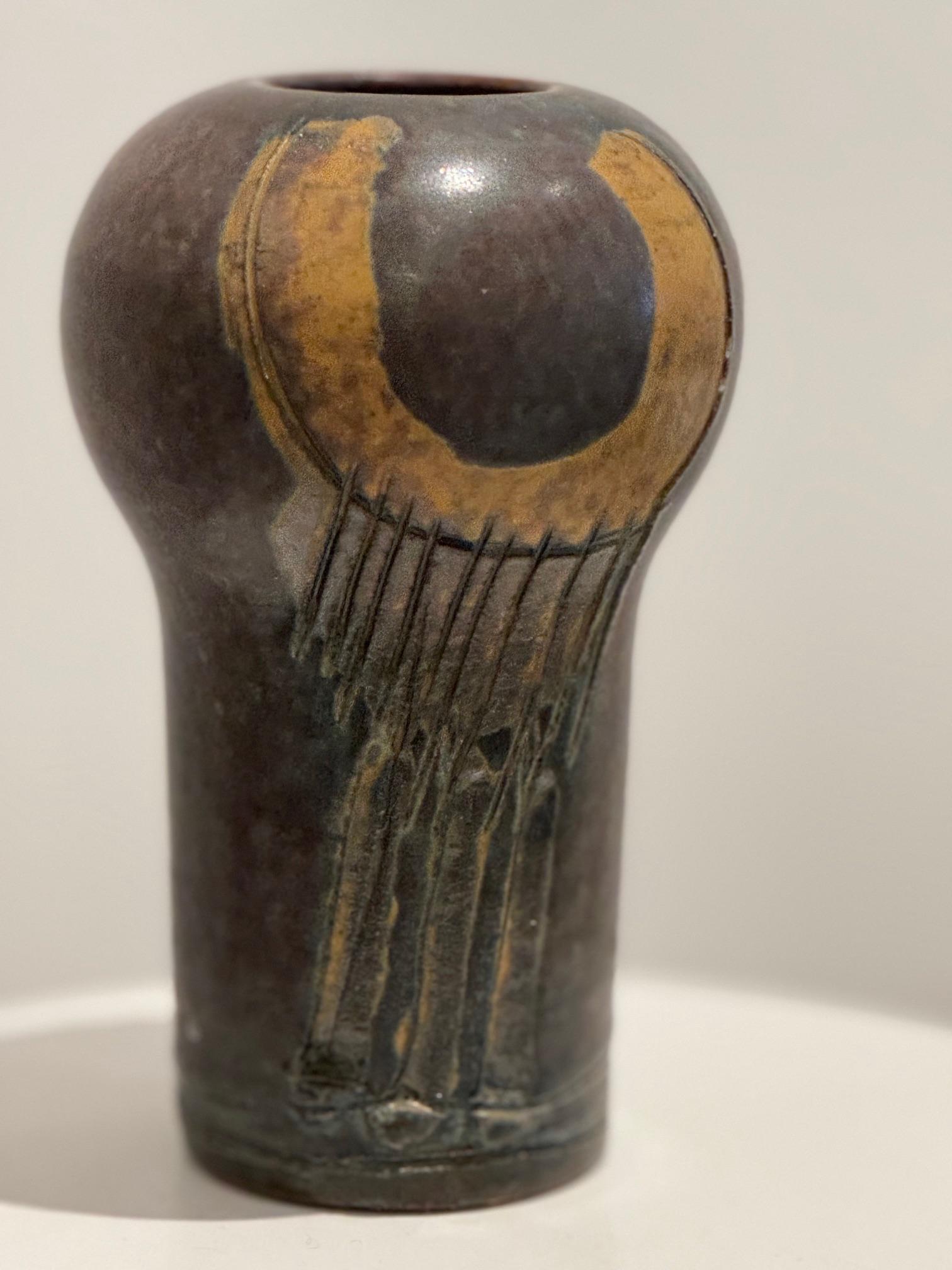 Jarrón de cerámica único firmado por Lisa Larson , Gustavsberg Suecia, años 60 en venta 2