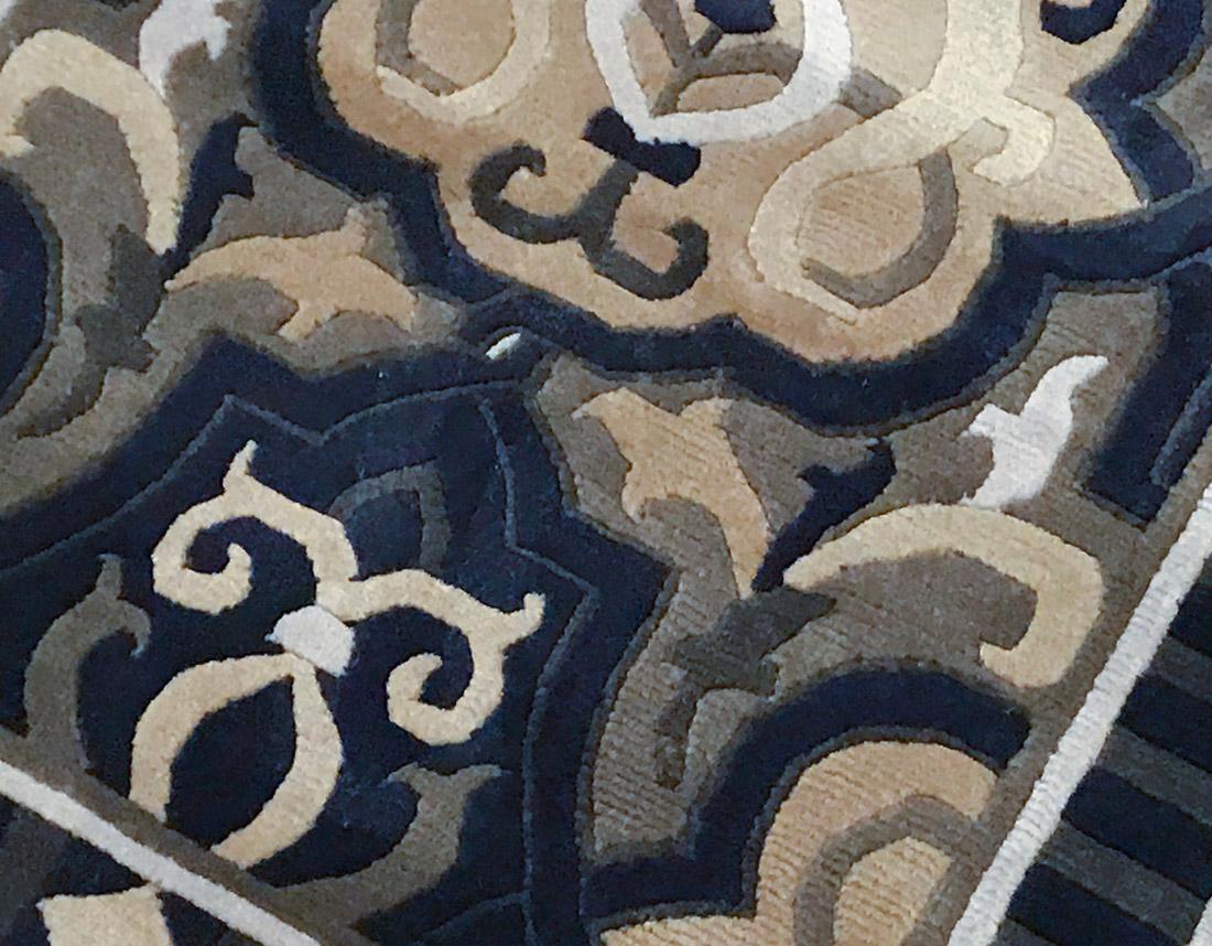 Einzigartige zeitgenössische handgewebte Wolle Läufer Bereich Teppich 2'7 x 8'9 im Zustand „Neu“ im Angebot in Secaucus, NJ