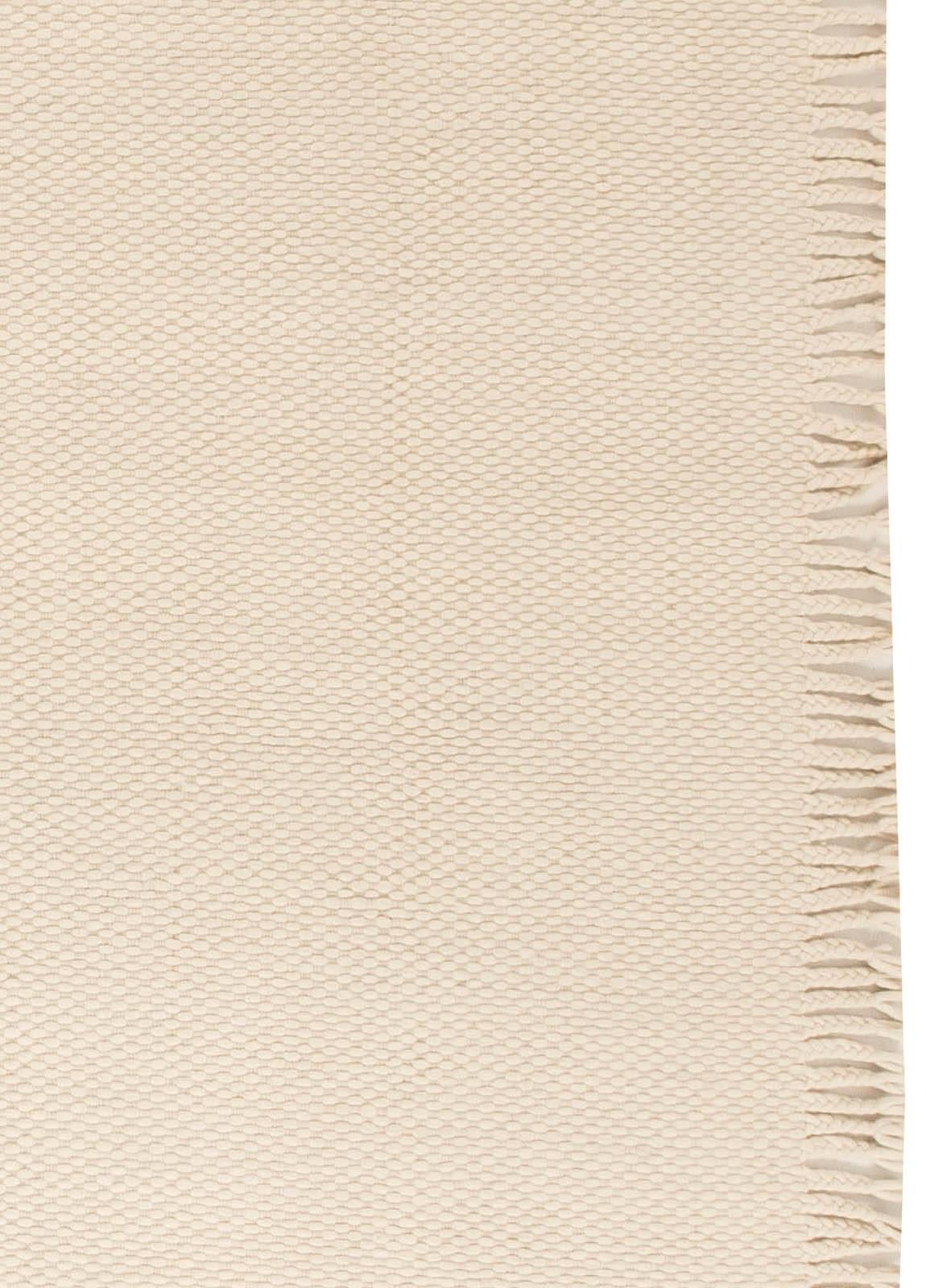 XXIe siècle et contemporain Tapis contemporain beige à tissage plat unique en son genre de Doris Leslie Blau en vente