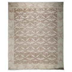 One-of-a-Kind Contemporary Hand Knotted Area Rug, Mocha