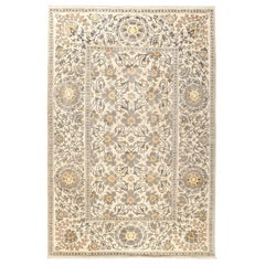 One-of-a-Kind Contemporary Hand Knotted Area Rug, Parchment