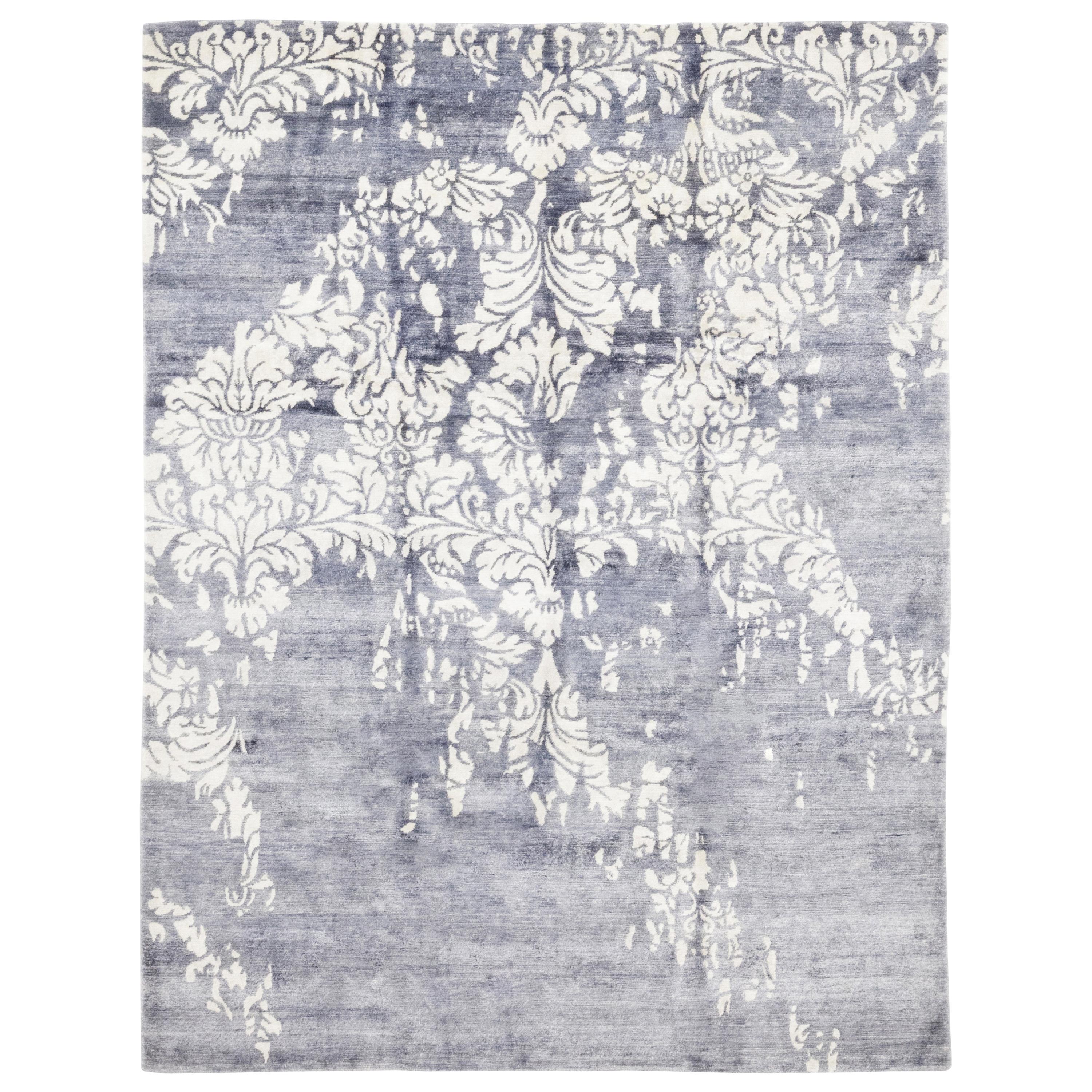 Mauve Solo Rugs Erase Melody Contemporary One of a Kind Hand Knotted Area Rug 9' 0 x 11' 4 Mauve Solo Rugs Erase Melody Contemporary One of a Kind Hand Knotted Area Rug 9' 0 x 11' 4